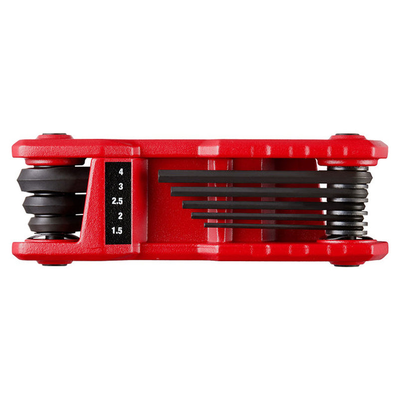Bộ lục giác gập hệ mét 8 chi tiết Milwaukee 48-22-2182A kích thước từ 1.5mm - 8mm ( Bao bì mới )