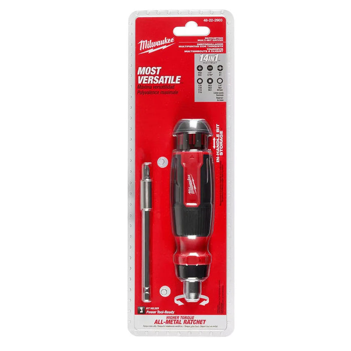 Tua vít đa năng 14 trong 1 Milwaukee 48-22-2903 đuôi lục giác 6.35mm ( 1/4 inch )