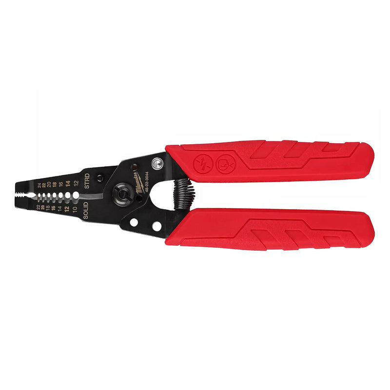 Kìm tuốt dây chuẩn Mỹ Milwaukee 48-22-3044 chiều dài 165mm, mạ đen nhám, tay cầm bọc cao su chống trượt