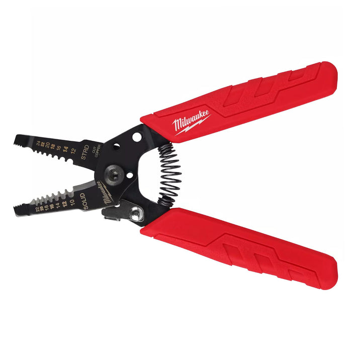 Kìm tuốt dây chuẩn Mỹ Milwaukee 48-22-3044 chiều dài 165mm, mạ đen nhám, tay cầm bọc cao su chống trượt