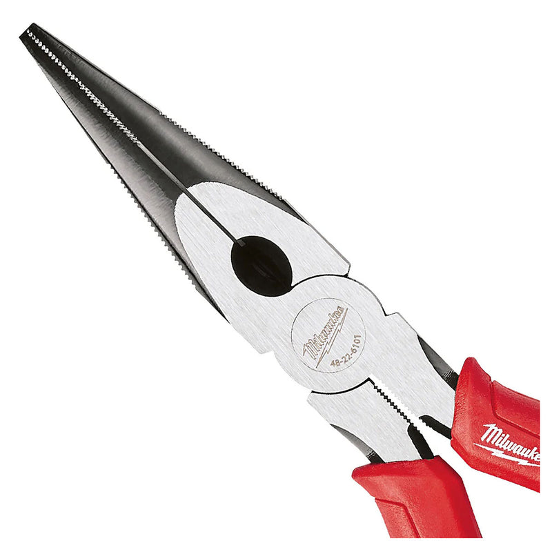 Kìm nhọn Milwaukee 48-22-6101 chiều dài 203mm, tay cầm bọc cao su chống trượt