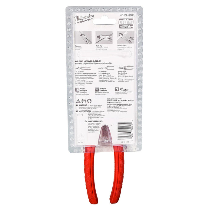 Kìm cắt Milwaukee chiều dài từ 152mm - 203mm, tay cầm bọc cao su chống trượt