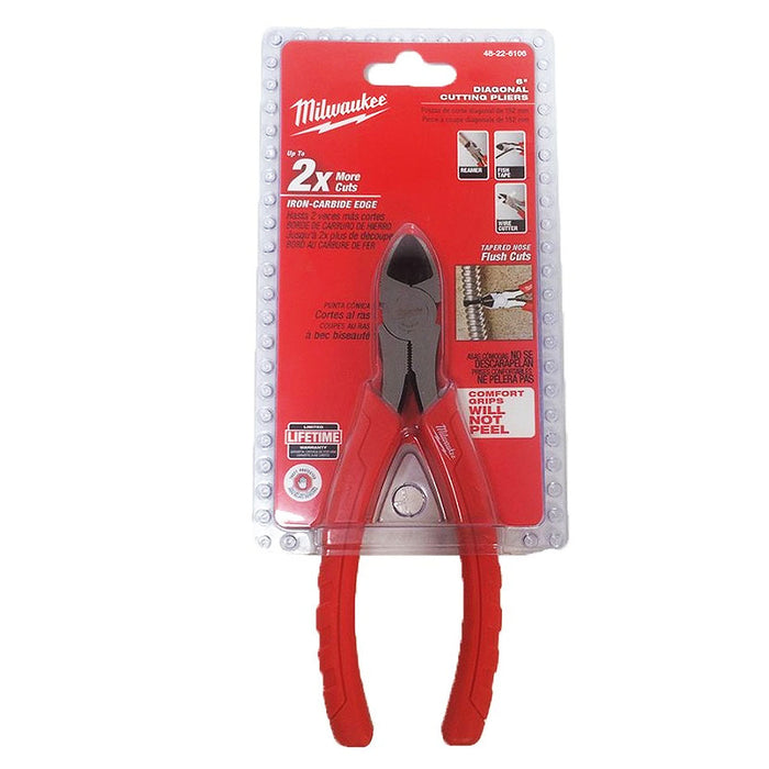 Kìm cắt Milwaukee chiều dài từ 152mm - 203mm, tay cầm bọc cao su chống trượt