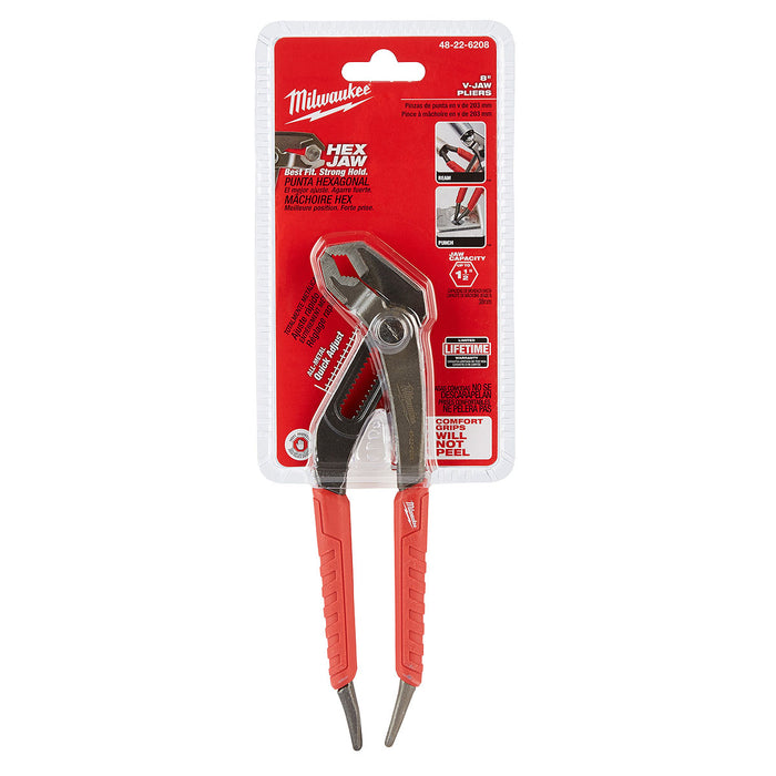 Kìm mỏ quạ Milwaukee 48-22-6208 chiều dài 203mm, tay cầm bọc cao su chống trượt
