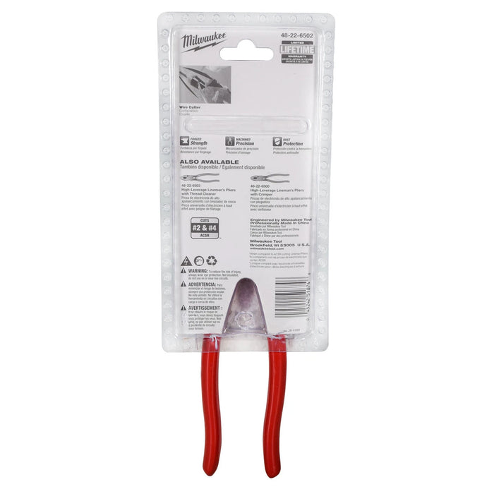 Kìm bằng trợ lực Milwaukee 48-22-6502 chiều dài 230mm, tay cầm bọc nhựa kháng dầu mở