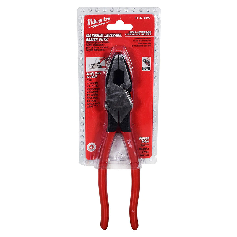 Kìm bằng trợ lực Milwaukee 48-22-6502 chiều dài 230mm, tay cầm bọc nhựa kháng dầu mở