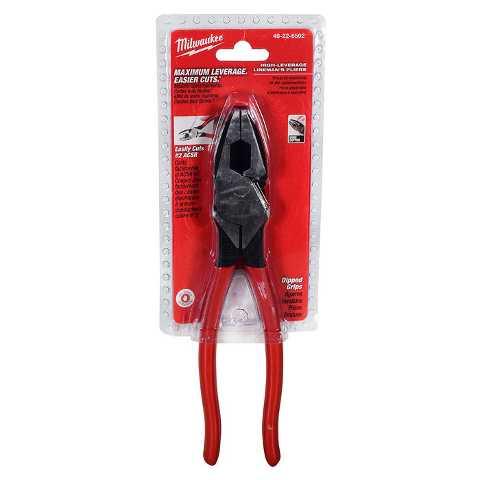 Kìm bằng trợ lực Milwaukee 48-22-6502 chiều dài 230mm, tay cầm bọc nhựa kháng dầu mở