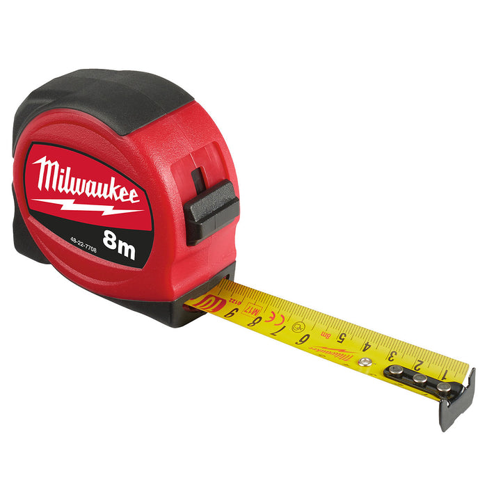 Thước cuộn thép dòng Slimline Milwaukee chiều dài từ 5m - 8m