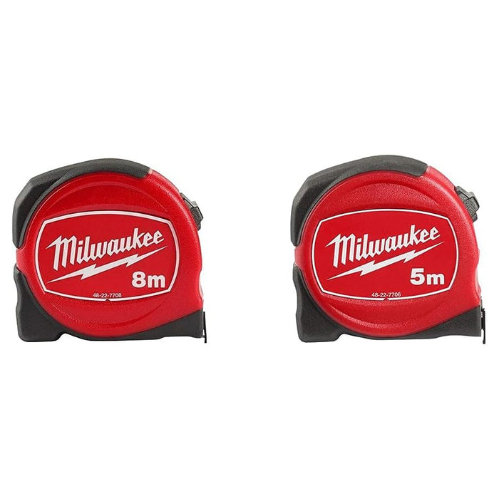 Thước cuộn thép dòng Slimline Milwaukee chiều dài từ 5m - 8m