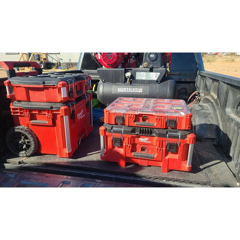 Thùng đựng đồ nghề PACKOUT Milwaukee 48-22-8426 loại có bánh xe và tay nắm kéo