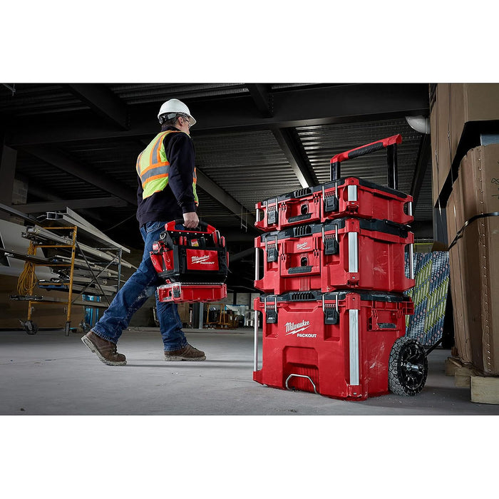 Thùng đựng đồ nghề PACKOUT Milwaukee 48-22-8426 loại có bánh xe và tay nắm kéo