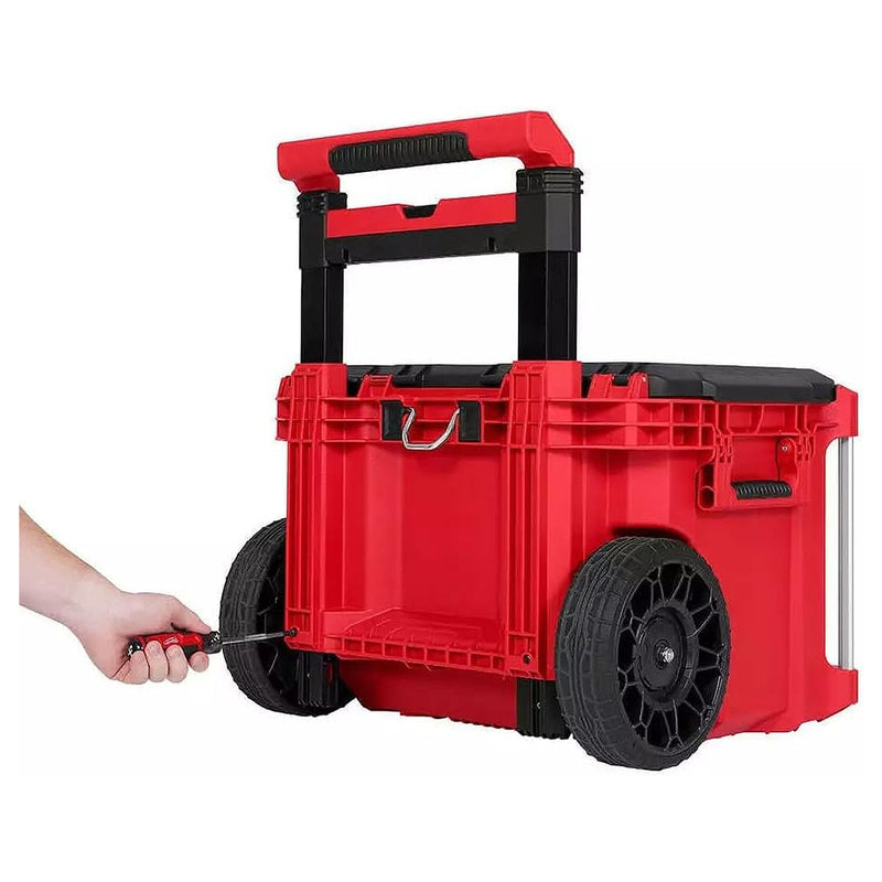 Thùng đựng đồ nghề PACKOUT Milwaukee 48-22-8427 loại có bánh xe và tay nắm kéo