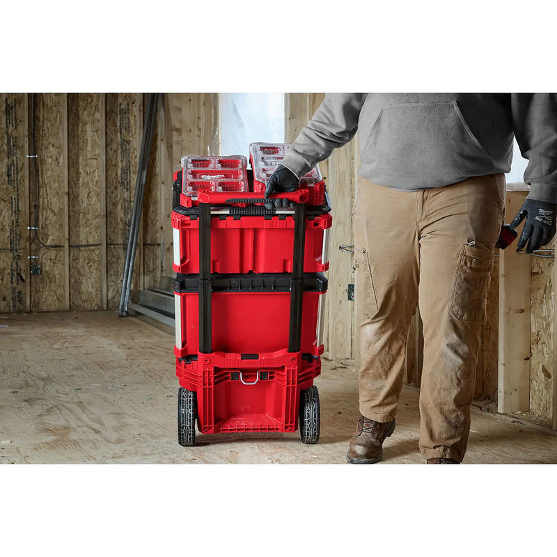Thùng đựng đồ nghề PACKOUT Milwaukee 48-22-8427 loại có bánh xe và tay nắm kéo