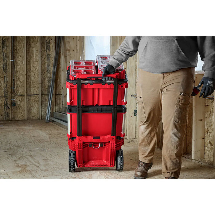 Thùng đựng đồ nghề PACKOUT Milwaukee 48-22-8427 loại có bánh xe và tay nắm kéo