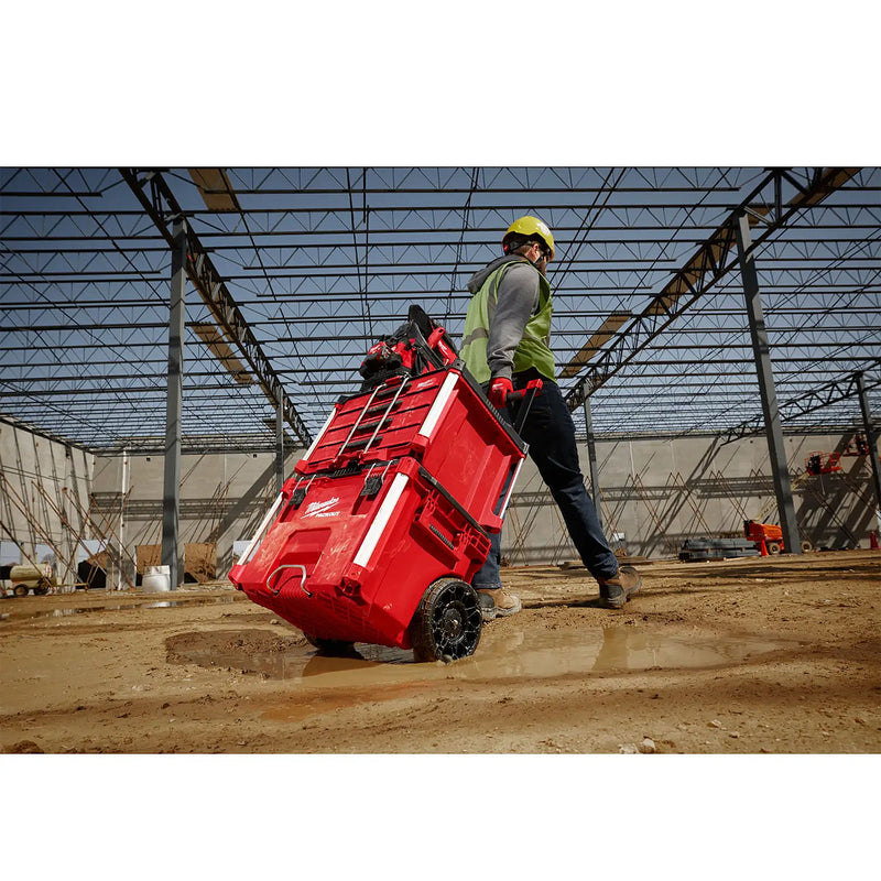 Thùng đựng đồ nghề PACKOUT Milwaukee 48-22-8427 loại có bánh xe và tay nắm kéo