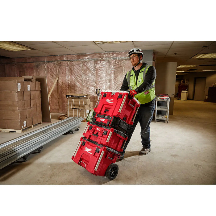 Thùng đựng đồ nghề PACKOUT Milwaukee 48-22-8427 loại có bánh xe và tay nắm kéo