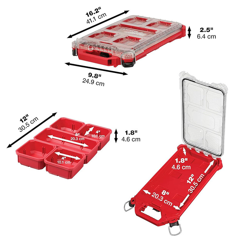 Hộp đựng linh kiện PACKOUT Milwaukee 48-22-8436 loại 5 ngăn
