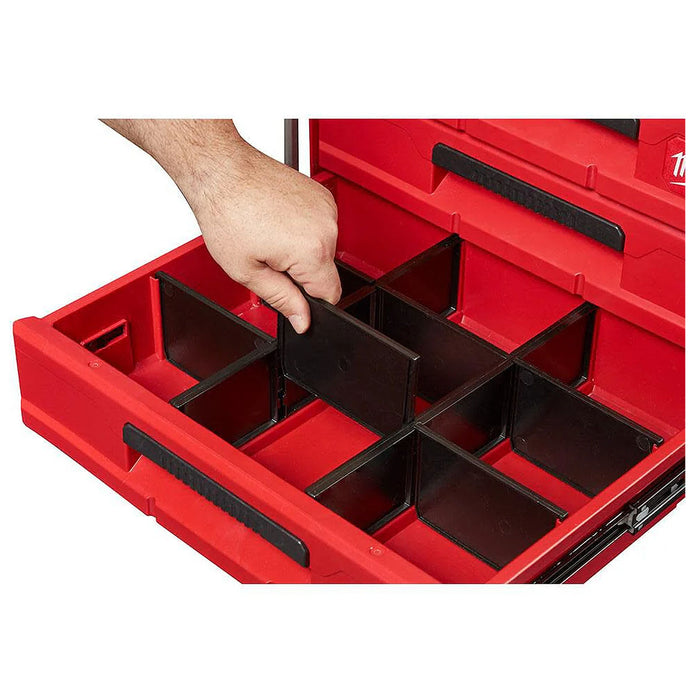 Thùng đựng đồ nghề PACKOUT Milwaukee 48-22-8442 loại 2 ngăn kéo