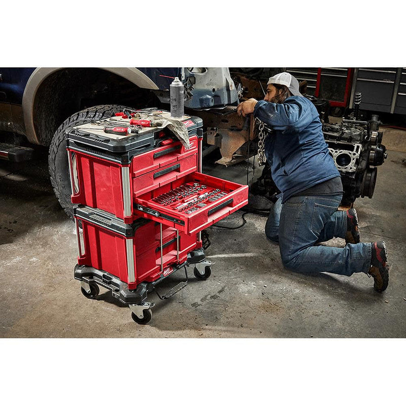 Thùng đựng đồ nghề PACKOUT Milwaukee 48-22-8443 loại 3 ngăn kéo