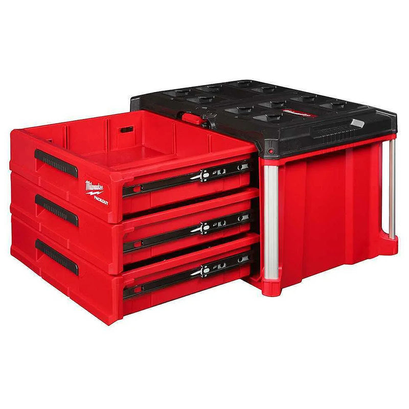 Thùng đựng đồ nghề PACKOUT Milwaukee 48-22-8443 loại 3 ngăn kéo