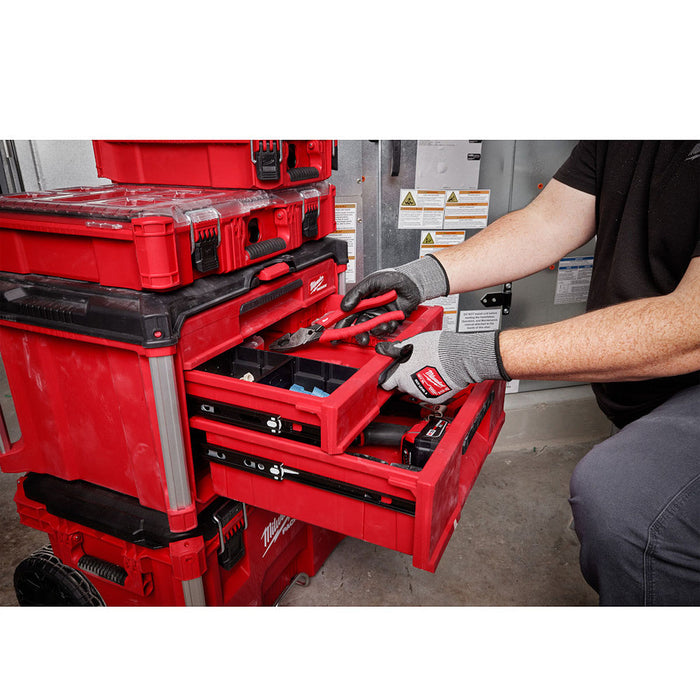 Thùng đựng đồ nghề PACKOUT Milwaukee 48-22-8447 loại 3 ngăn kéo