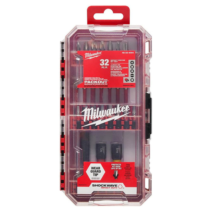 Bộ mũi vặn vít 32 chi tiết SHOCKWAVE™ Milwaukee 48-32-4004 đuôi lục giác 6.35mm ( 1/4 inch )