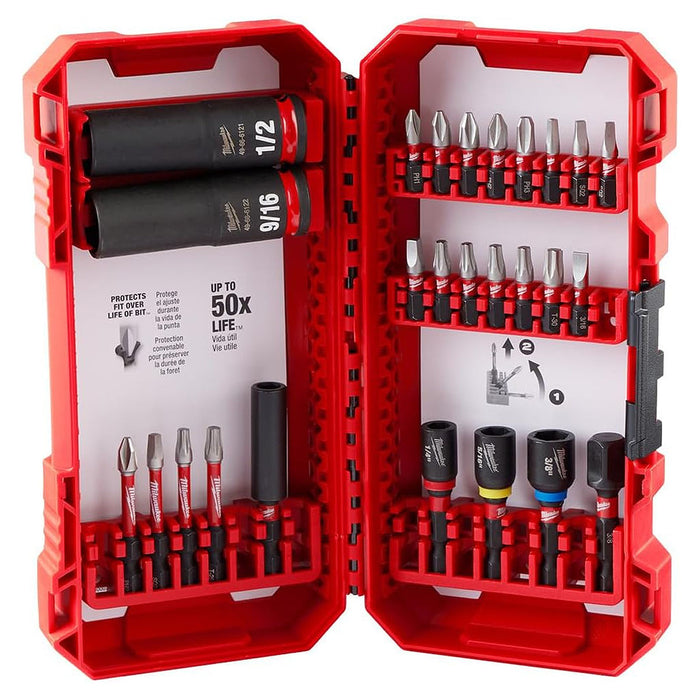 Bộ mũi vặn vít 26 chi tiết SHOCKWAVE™ Milwaukee 48-32-4408 đuôi lục giác 6.35mm ( 1/4 inch )