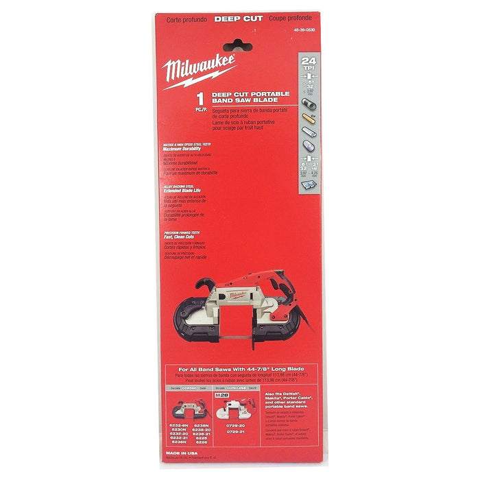 Lưỡi cưa vòng Bi-Metal Milwaukee 48-39-0550 dùng cho kim loại dày, chiều dài 1140mm, số răng 10/14 TPI