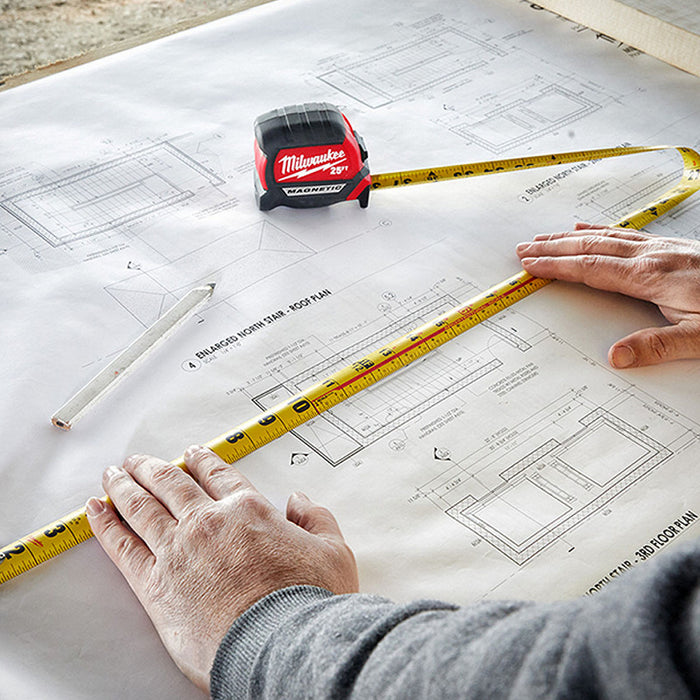 Thước cuộn thép dòng Premium Magnetic Milwaukee chiều dài từ 5m - 8m