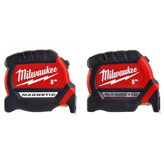 Thước cuộn thép dòng Premium Magnetic Milwaukee chiều dài từ 5m - 8m