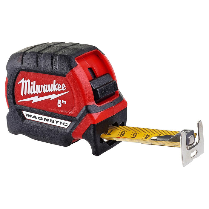 Thước cuộn thép dòng Premium Magnetic Milwaukee chiều dài từ 5m - 8m