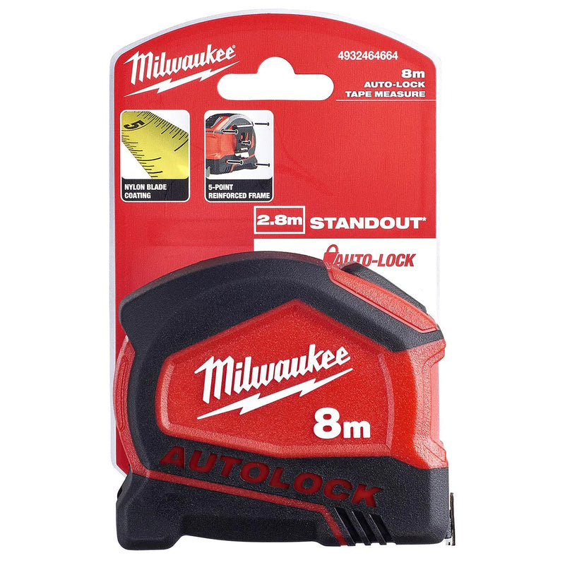 Thước cuộn thép dòng Autolock Milwaukee chiều dài từ 5m - 8m