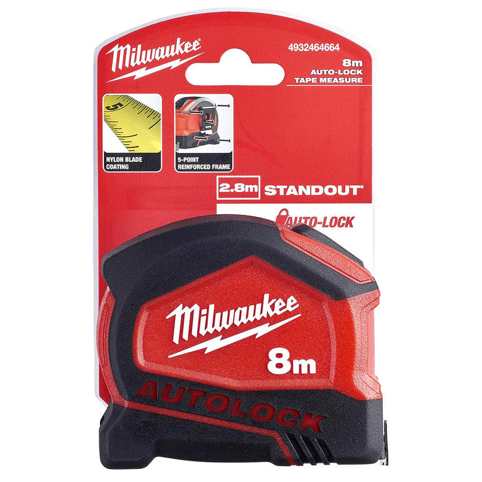 Thước cuộn thép dòng Autolock Milwaukee chiều dài từ 5m - 8m