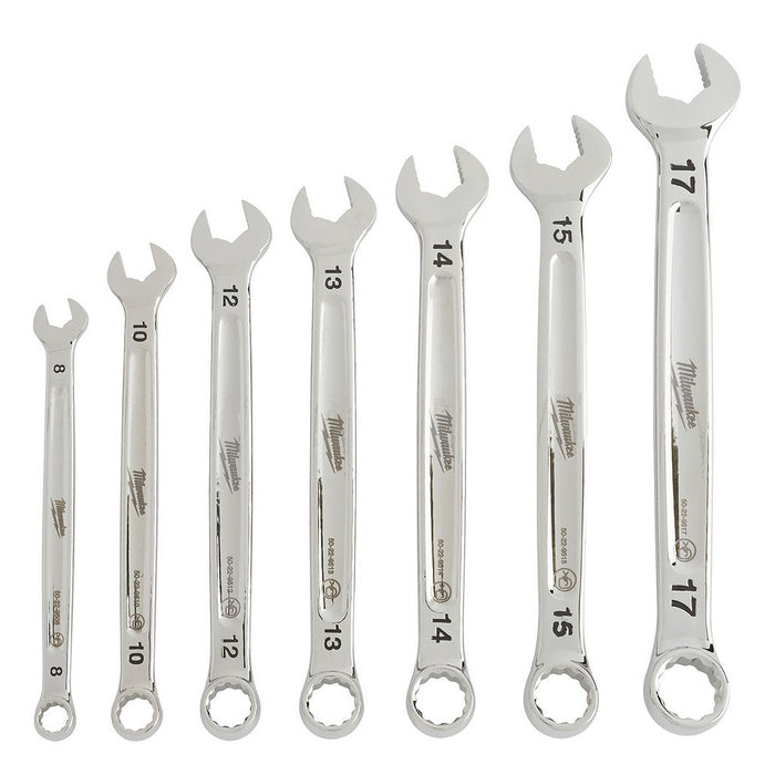 Cờ lê vòng miệng Max Bite™ Milwaukee kích thước từ 8mm - 19mm, tay cầm I-Beam, mạ Chrome