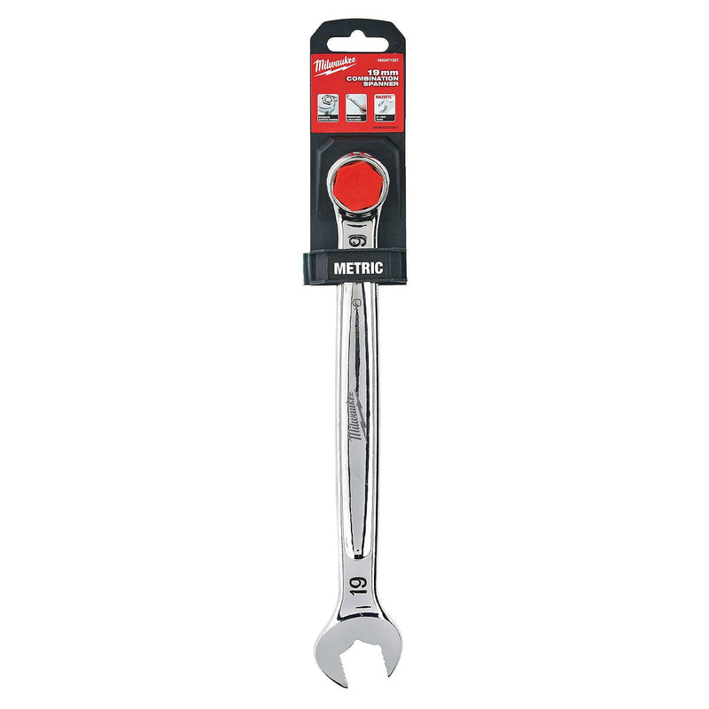 Cờ lê vòng miệng Max Bite™ Milwaukee kích thước từ 8mm - 19mm, tay cầm I-Beam, mạ Chrome