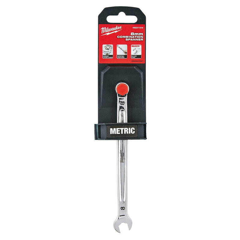 Cờ lê vòng miệng Max Bite™ Milwaukee kích thước từ 8mm - 19mm, tay cầm I-Beam, mạ Chrome