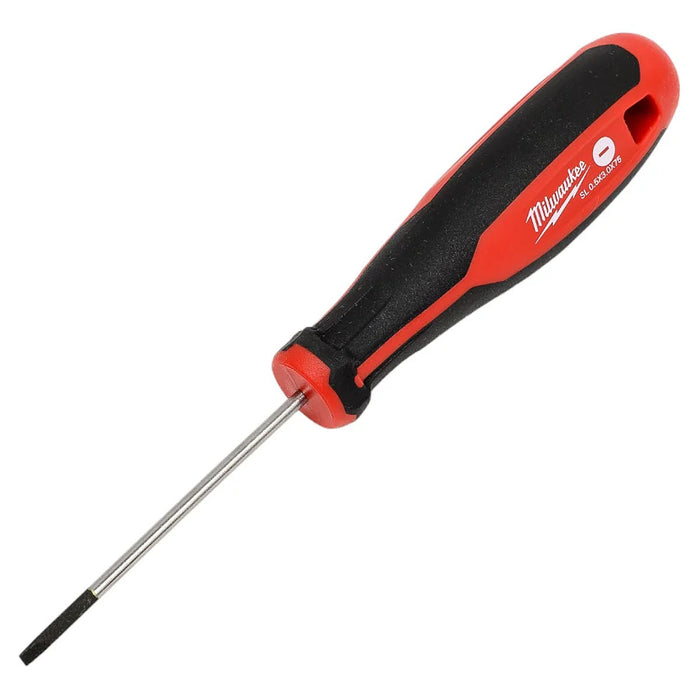 Tua vít đầu dẹp Milwaukee 4932471775 kích thước SL0.5 x 75mm