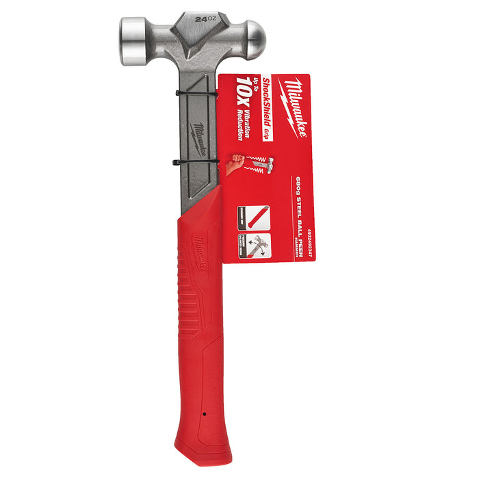 Búa đầu tròn Milwaukee trọng lượng từ 450g - 680g, tay cầm bọc cao su chống trượt