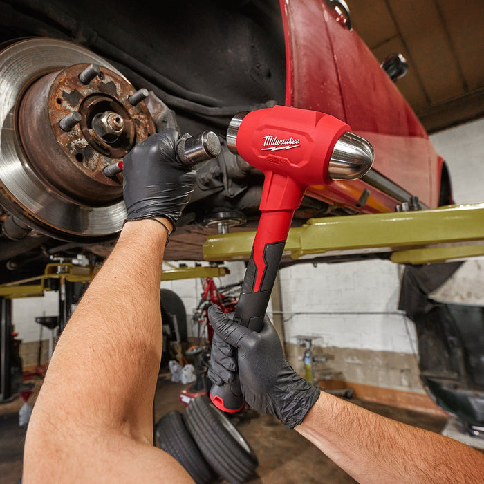 Búa bi đầu tròn Milwaukee 4932492348 trọng lượng 450g, tay cầm bọc cao su chống trượt