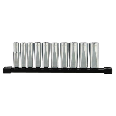 Bộ đầu tuýp 10 chi tiết Milwaukee 4932 4925 09 cốt 3/8 inch, chiều dài 77mm