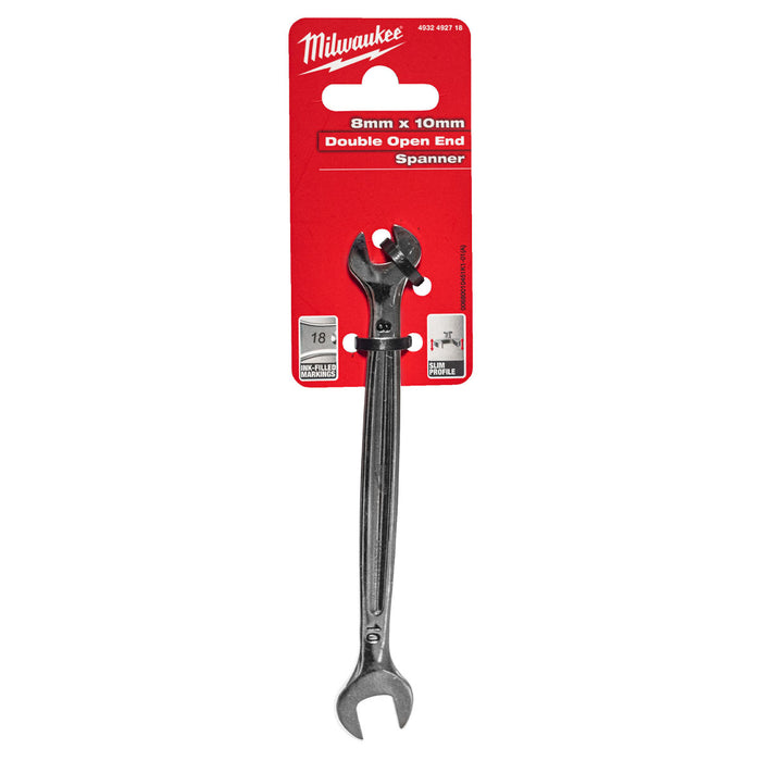 Cờ lê 2 đầu miệng - miệng Milwaukee kích thước từ 8mm - 19mm, tay cầm I-Beam, mạ Chrome