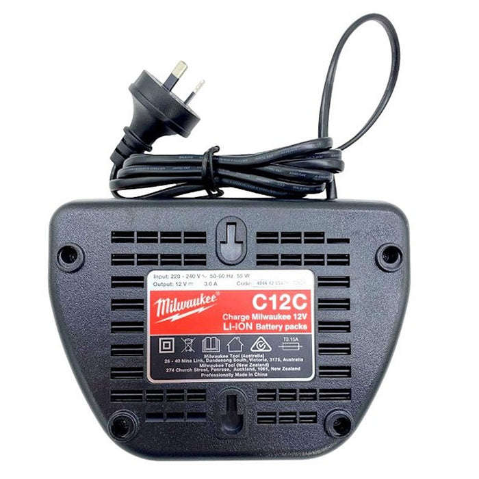 Đế sạc nhanh Milwaukee C12 C dùng cho Pin 12V