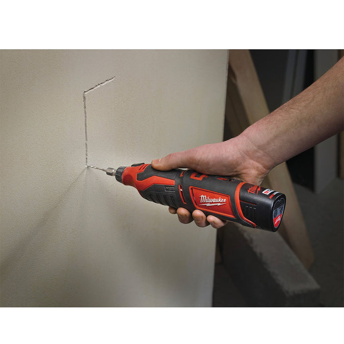 Máy mài khuôn Milwaukee C12 RT dùng Pin 12V, chấu bóp từ 0.8mm - 3.2mm