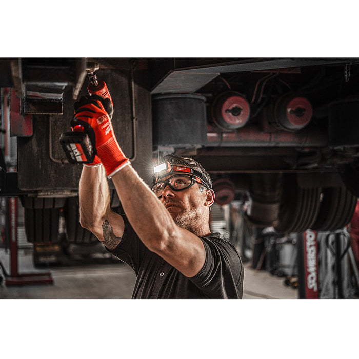 Đèn LED đội đầu Milwaukee IR HL450 dùng Pin sạc, độ sáng 450lm