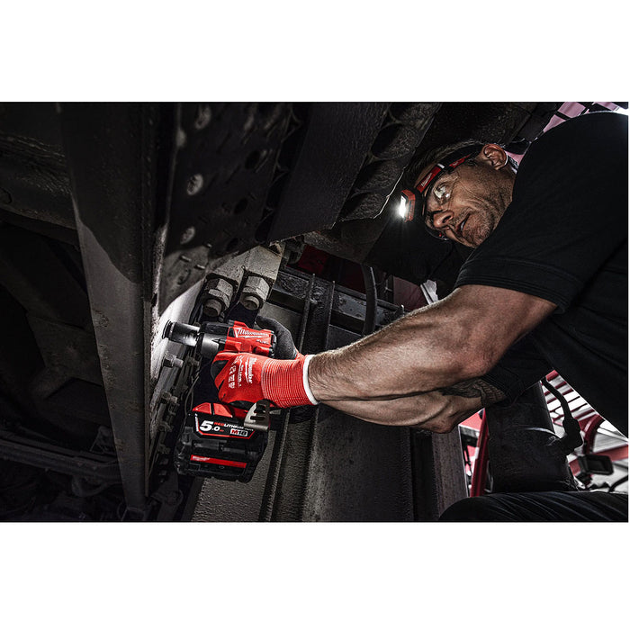 Đèn LED đội đầu Milwaukee IR HL450 dùng Pin sạc, độ sáng 450lm