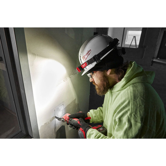 Đèn LED đội đầu Milwaukee IR HL450 dùng Pin sạc, độ sáng 450lm