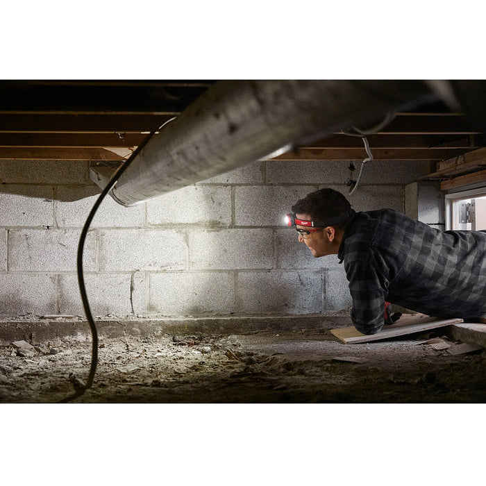 Đèn LED đội đầu Milwaukee IR HL450 dùng Pin sạc, độ sáng 450lm