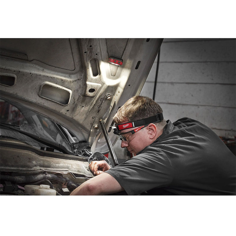 Đèn LED đội đầu Milwaukee IR HL450 dùng Pin sạc, độ sáng 450lm