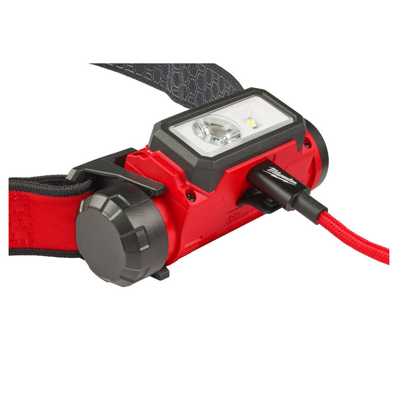 Đèn LED đội đầu Milwaukee L4 HL-301 dùng Pin sạc, độ sáng 475lm