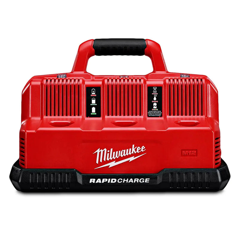 Đế sạc nhanh 6 cổng Rapid Charge Milwaukee M12-18C3 dùng cho Pin 18V và Pin 12V